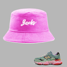 Load image into Gallery viewer, GEEKS Bucket Hat 1 to match New Balance 9060 Warped sneakers
