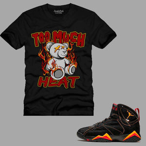 Too Much Heat T-Shirt to match Retro Jordan 7 Citrus