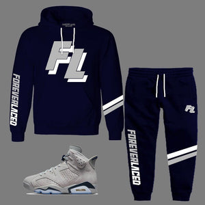 Forever Laced FL HoodedS weatsuit to match Retro Jordan 6 Georgetown