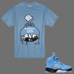 Supply The Drip 1 T-Shirt to match Retro Jordan 5 SE UNC sneakers