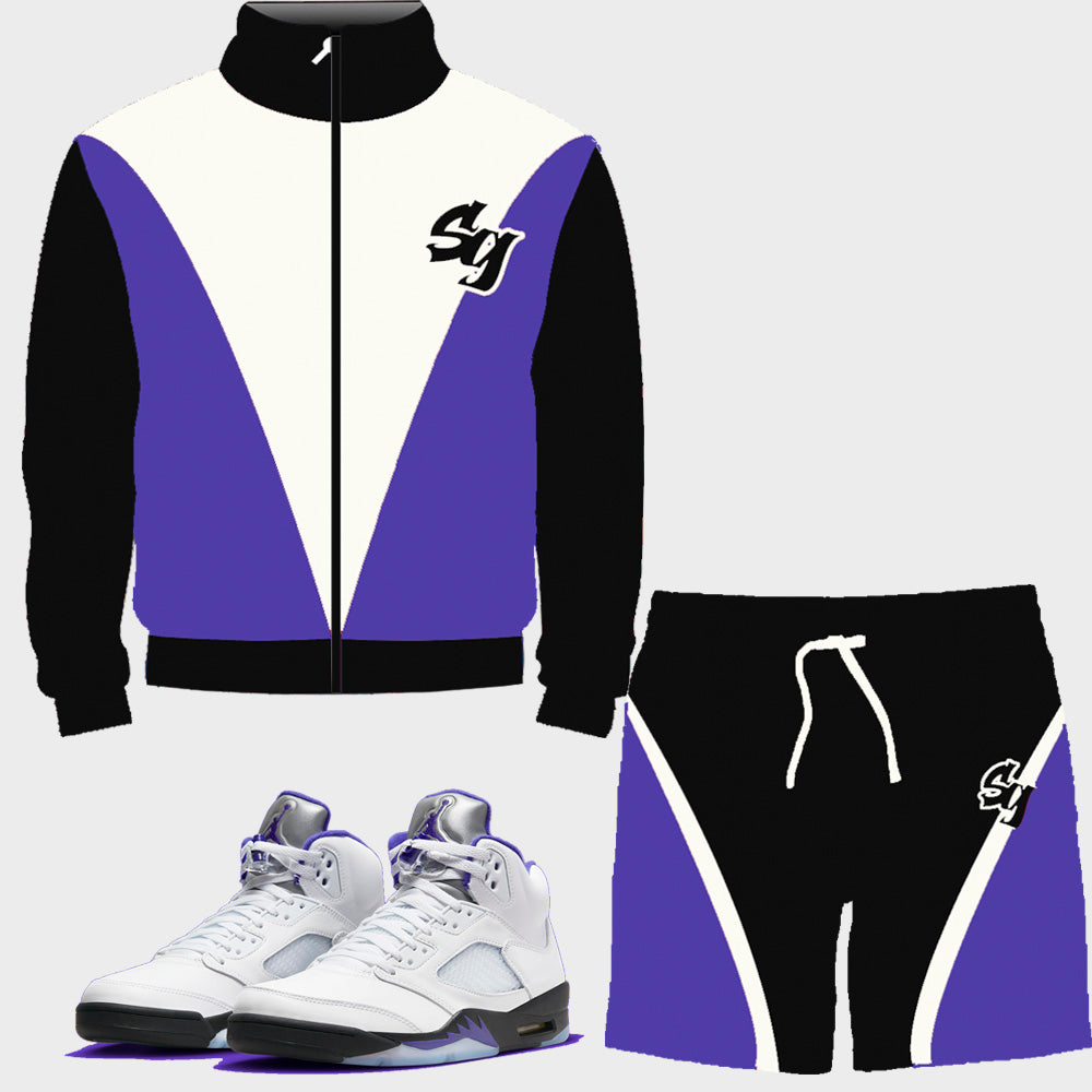 SG Track Short Set to match Retro Jordan 5 Dark Concord