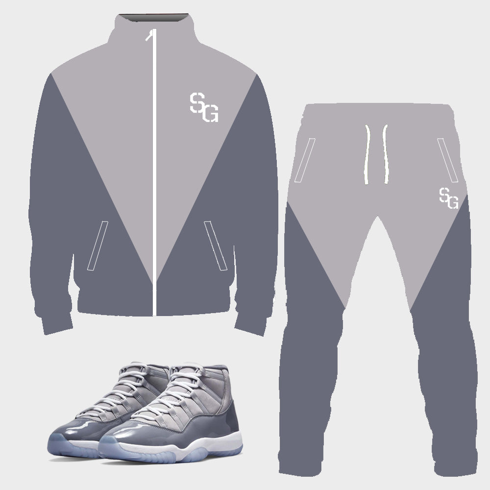 SG Tracksuit to match Retro Jordan 11 Cool Grey